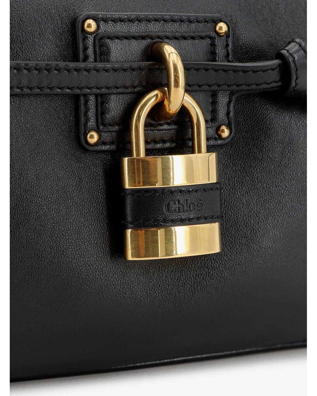 Chloé Black Paddington Sling Leather Shoulder Bag