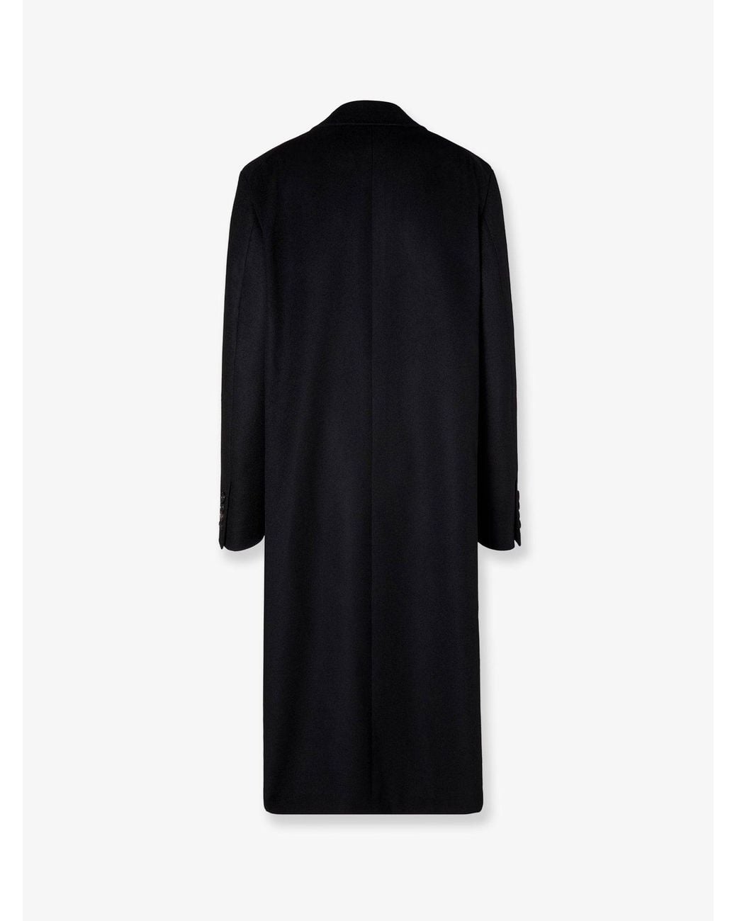 Fendi Black Midi Cashmere Coat
