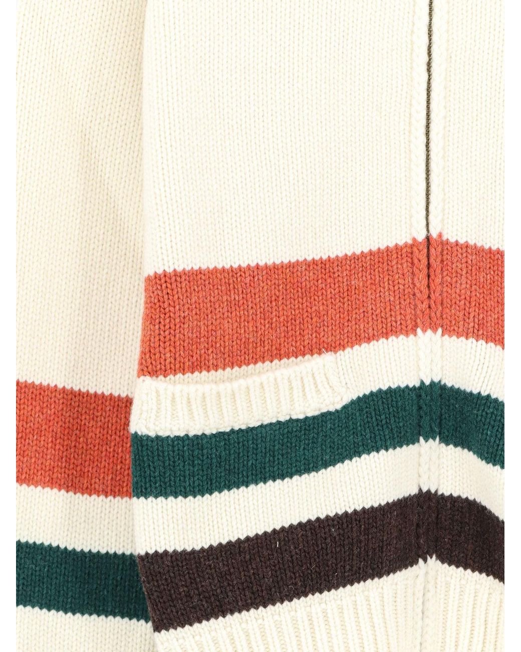 Sebago White Dyer Bay Wool Blend Cardigan for men