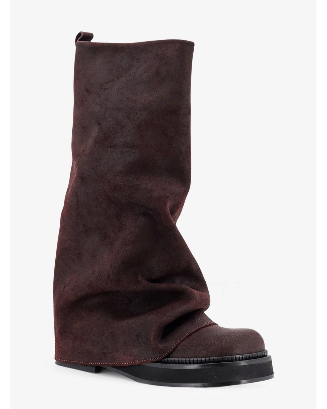 The Attico Brown Robin Suede Boots