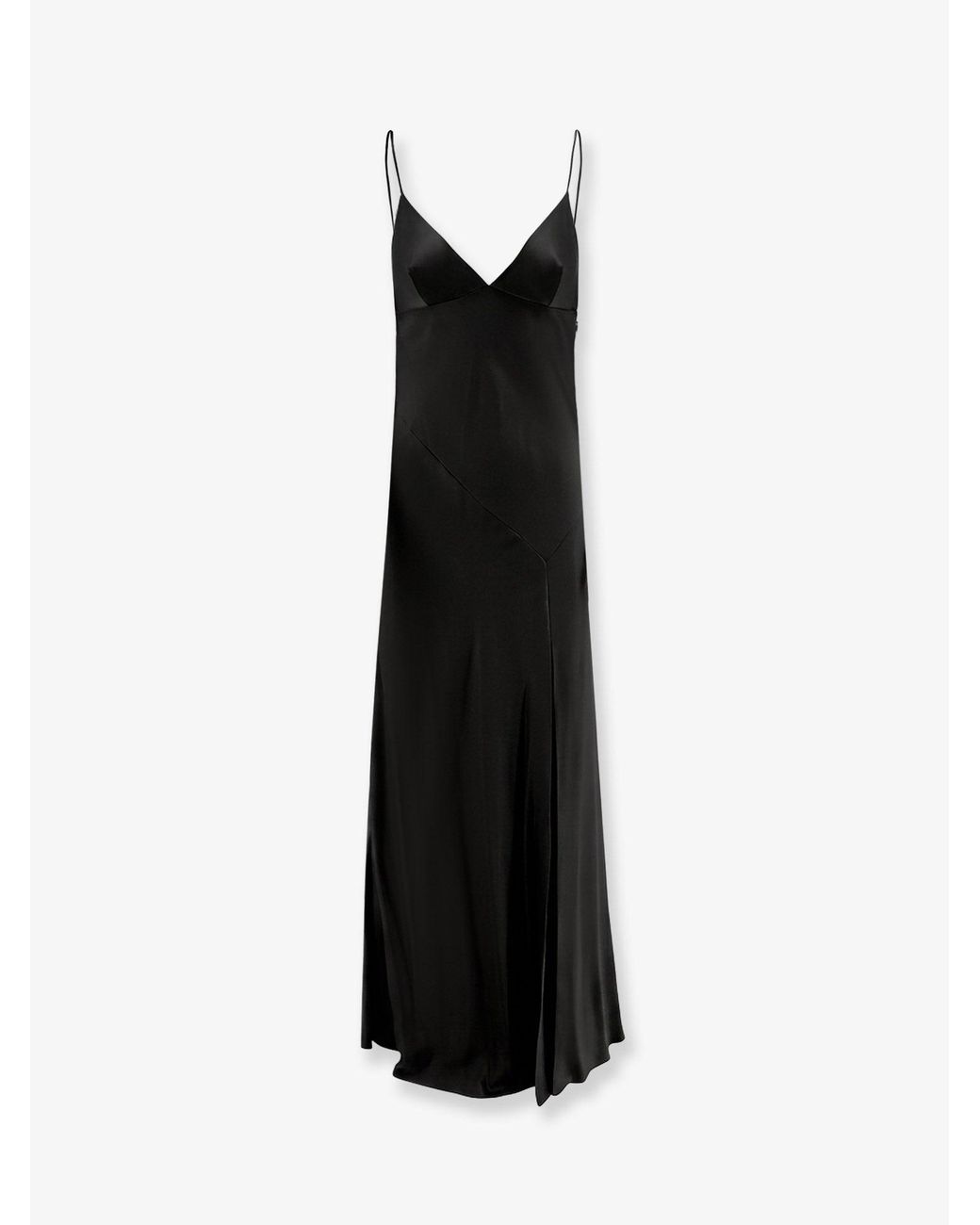 Alberta Ferretti Black Viscose Long Dress