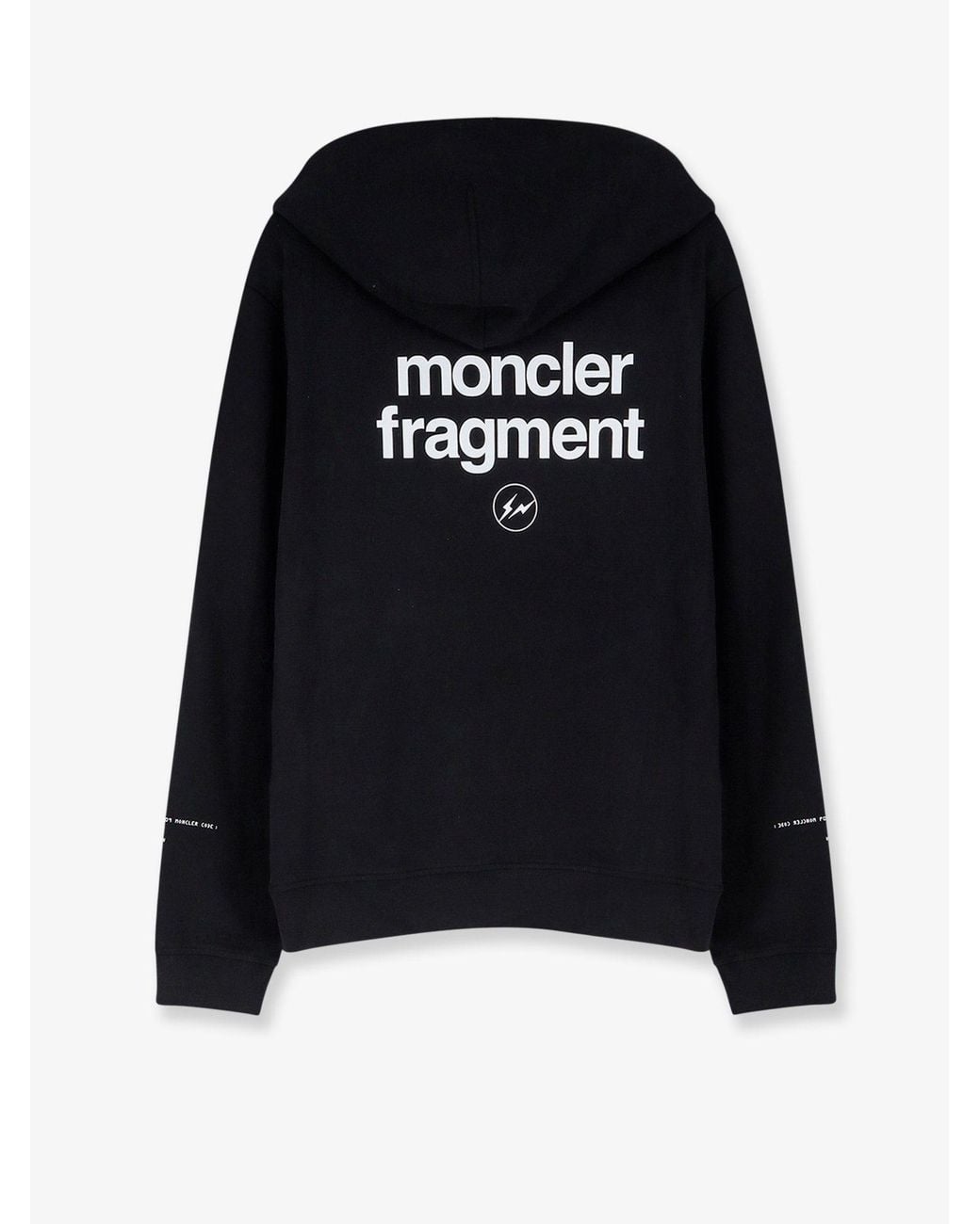 Moncler Blue Cotton Hoodie With Logo for men