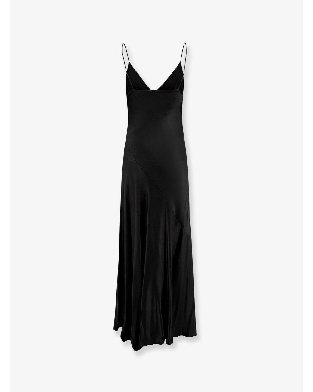 Alberta Ferretti Black Viscose Long Dress