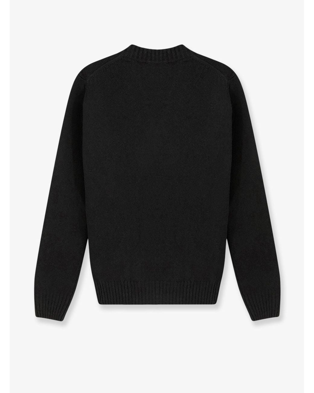 Alpha Studio Black Virgin Wool And Cashmere Sweater for men