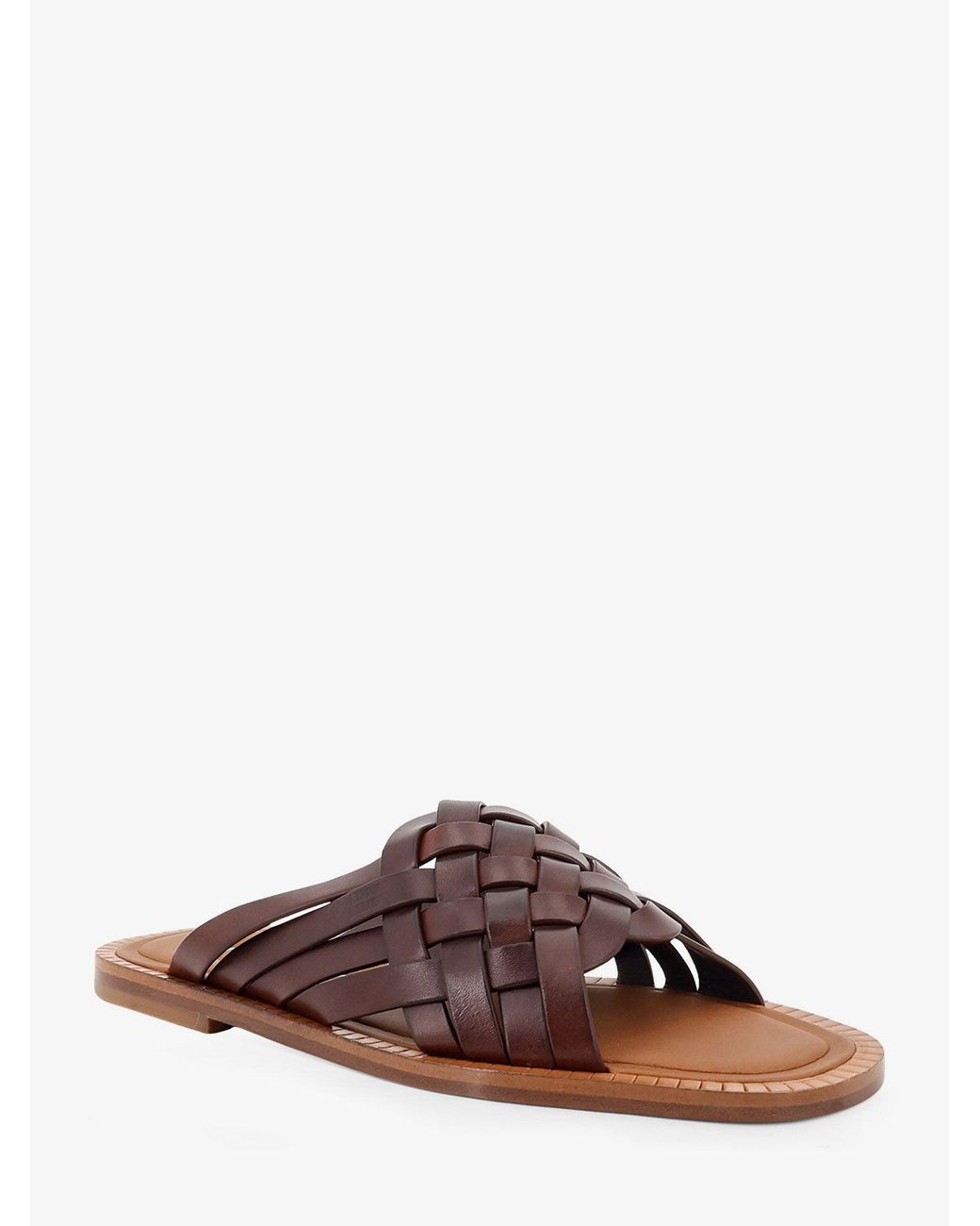 Miu Miu Brown Leather Sandals