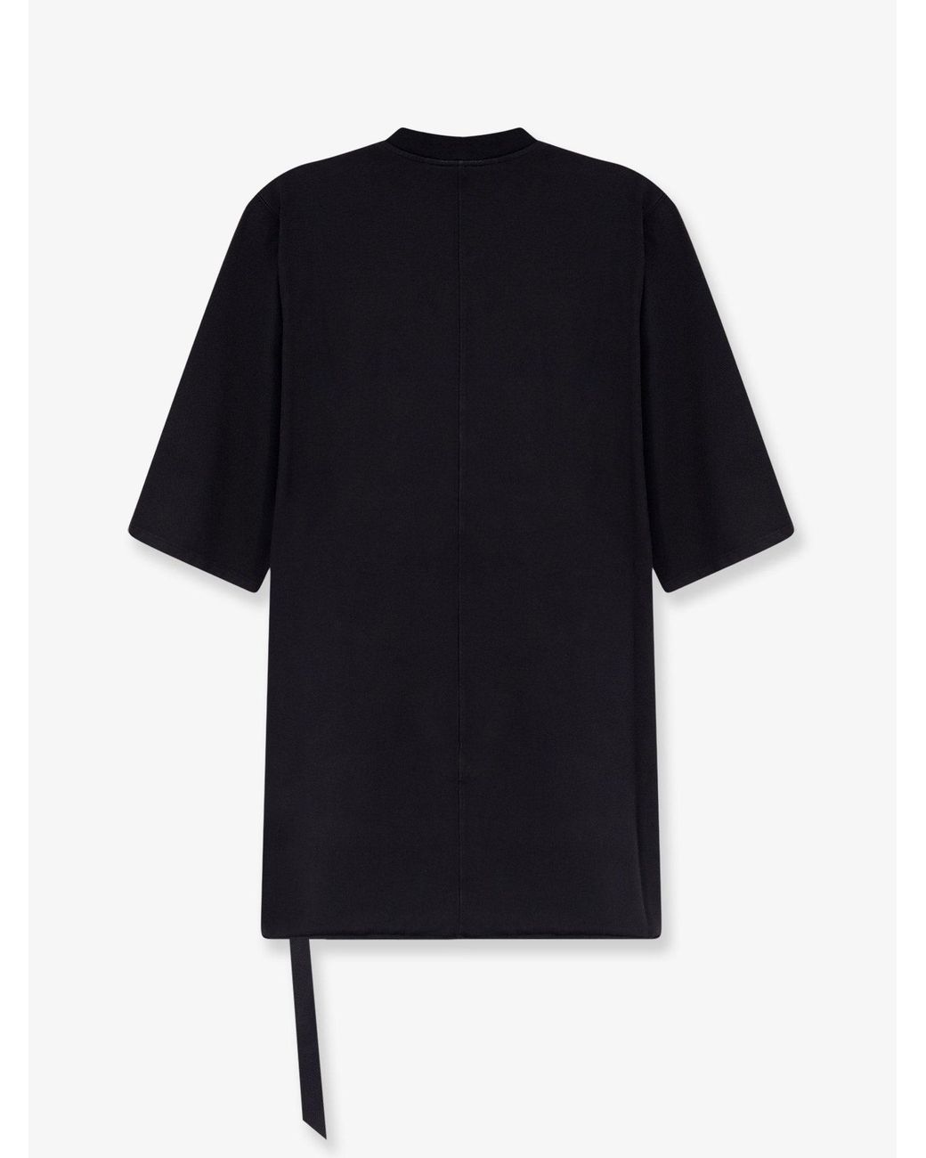 Rick Owens Black Jumbo Ss Organic Cotton T-Shirt for men