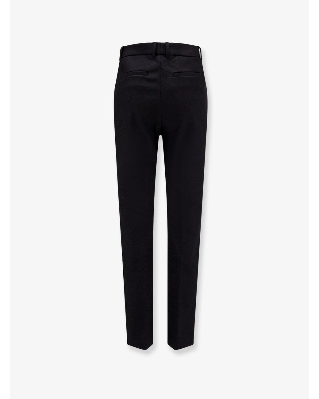 Joseph Black Stretch Viscose And Cotton Trousers
