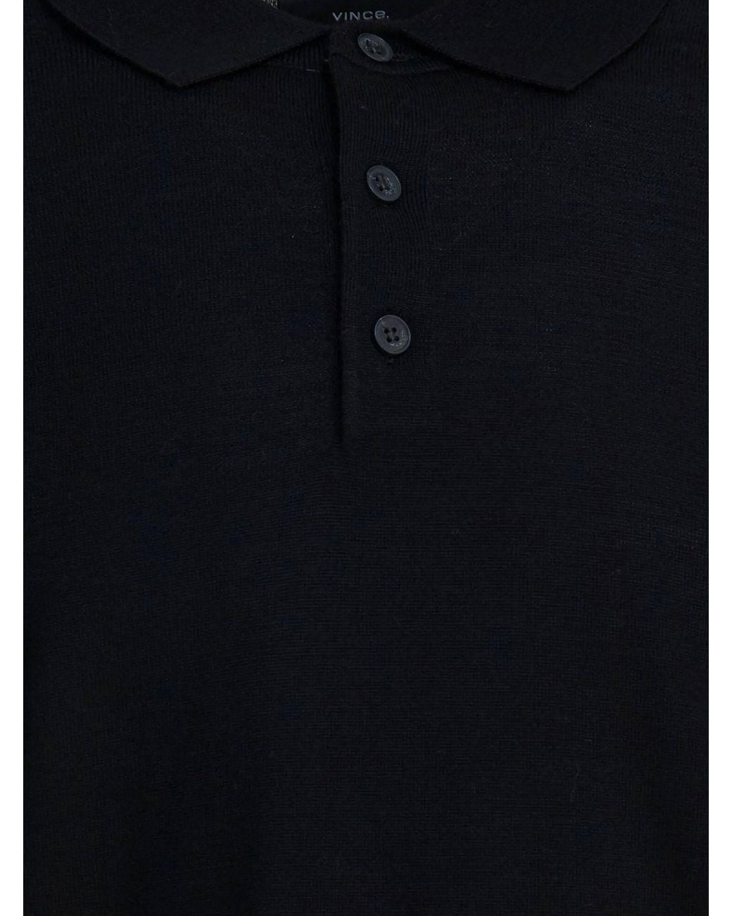 Vince Blue Merino Wool Polo Shirt Sweater for men