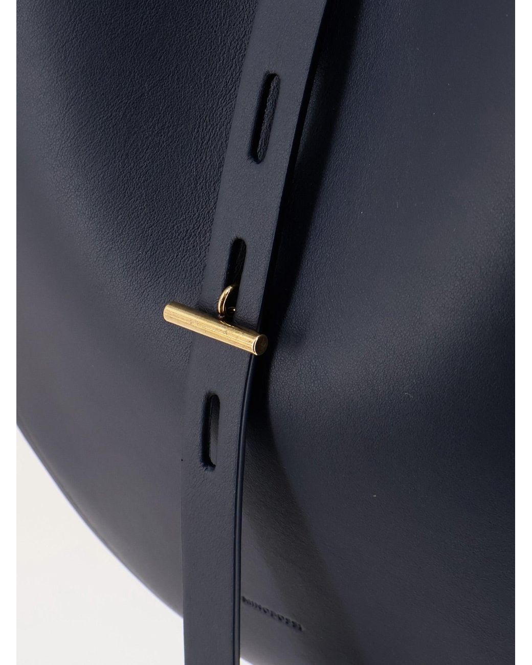 MINOBOSSI White Lizzie Leather Shoulder Bag