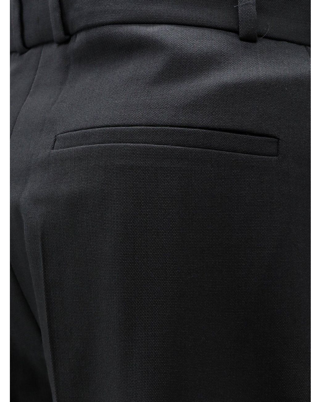 Studio Nicholson Black Oversized Wool Blend Pants for men