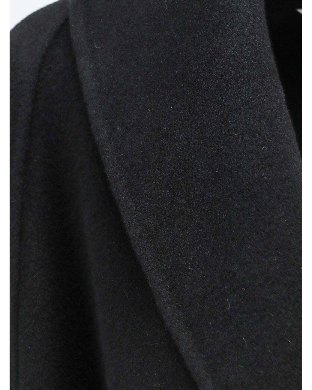Hevò Black Alliste Wool Coat