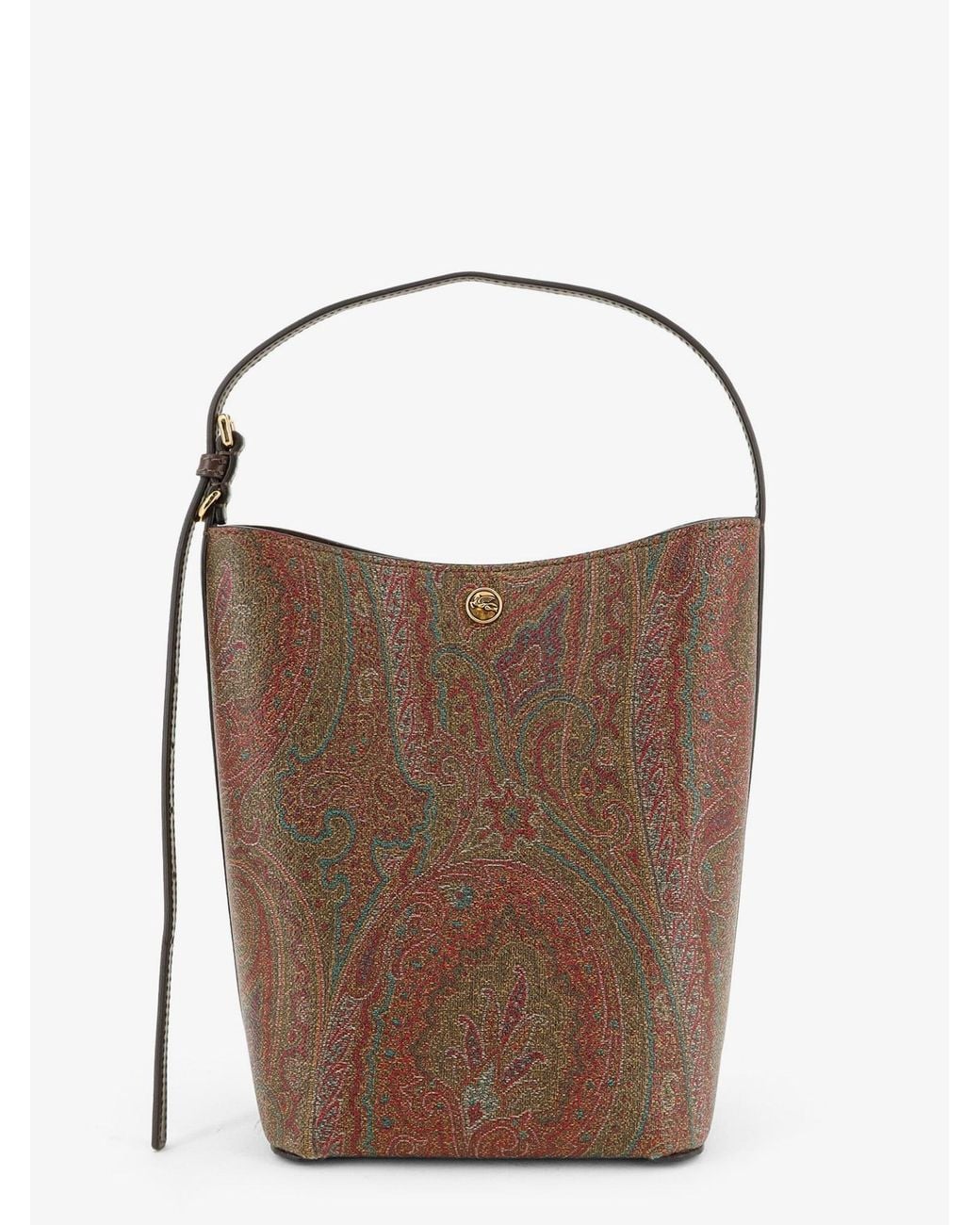 Etro Brown Essential Paisley Jacquard Handbag