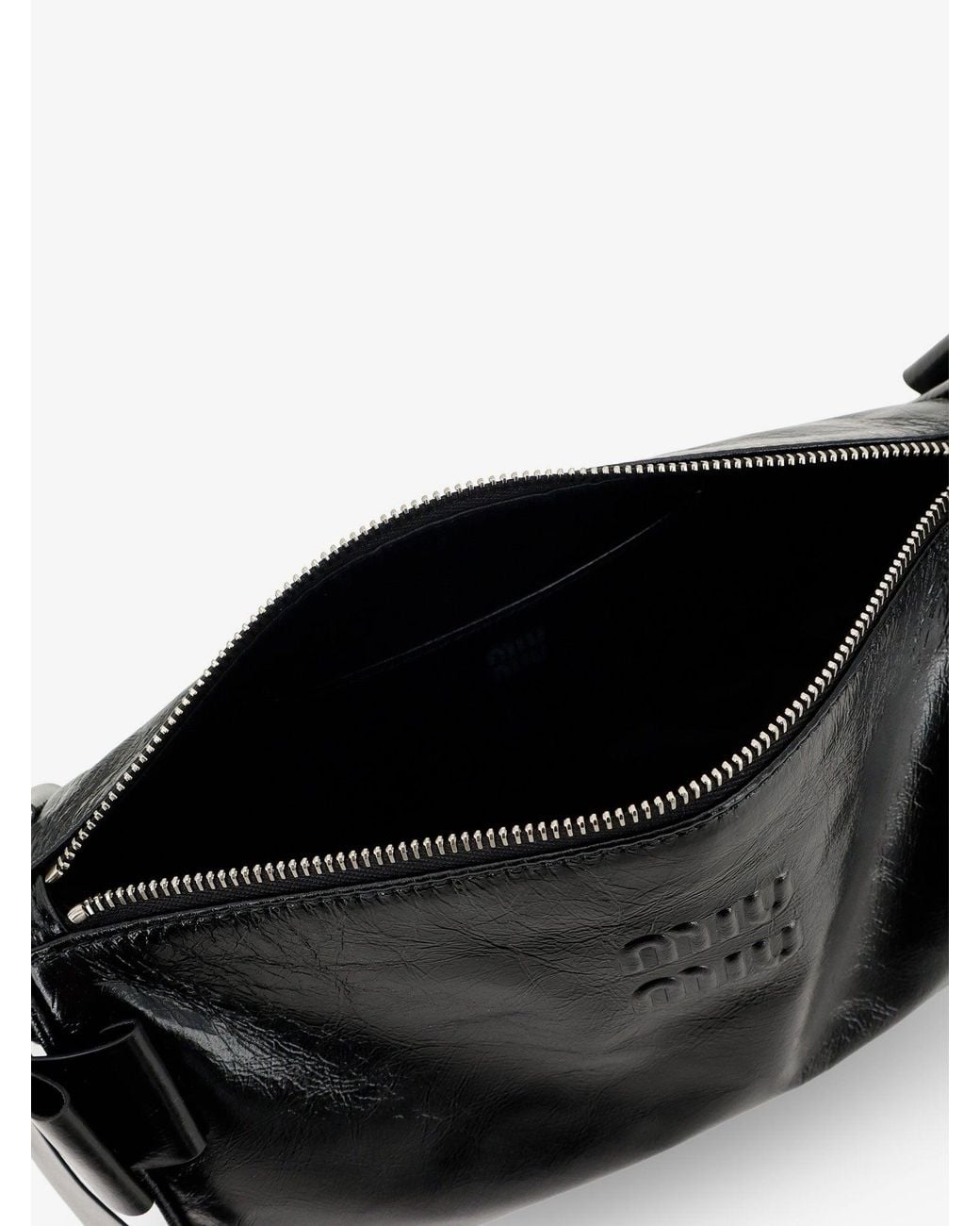 Miu Miu Black Leather Shoulder Bag