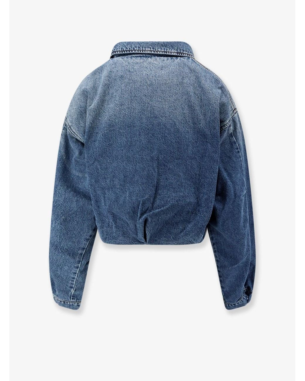 3x1 Blue Amelia Folded Cotton Denim Jacket