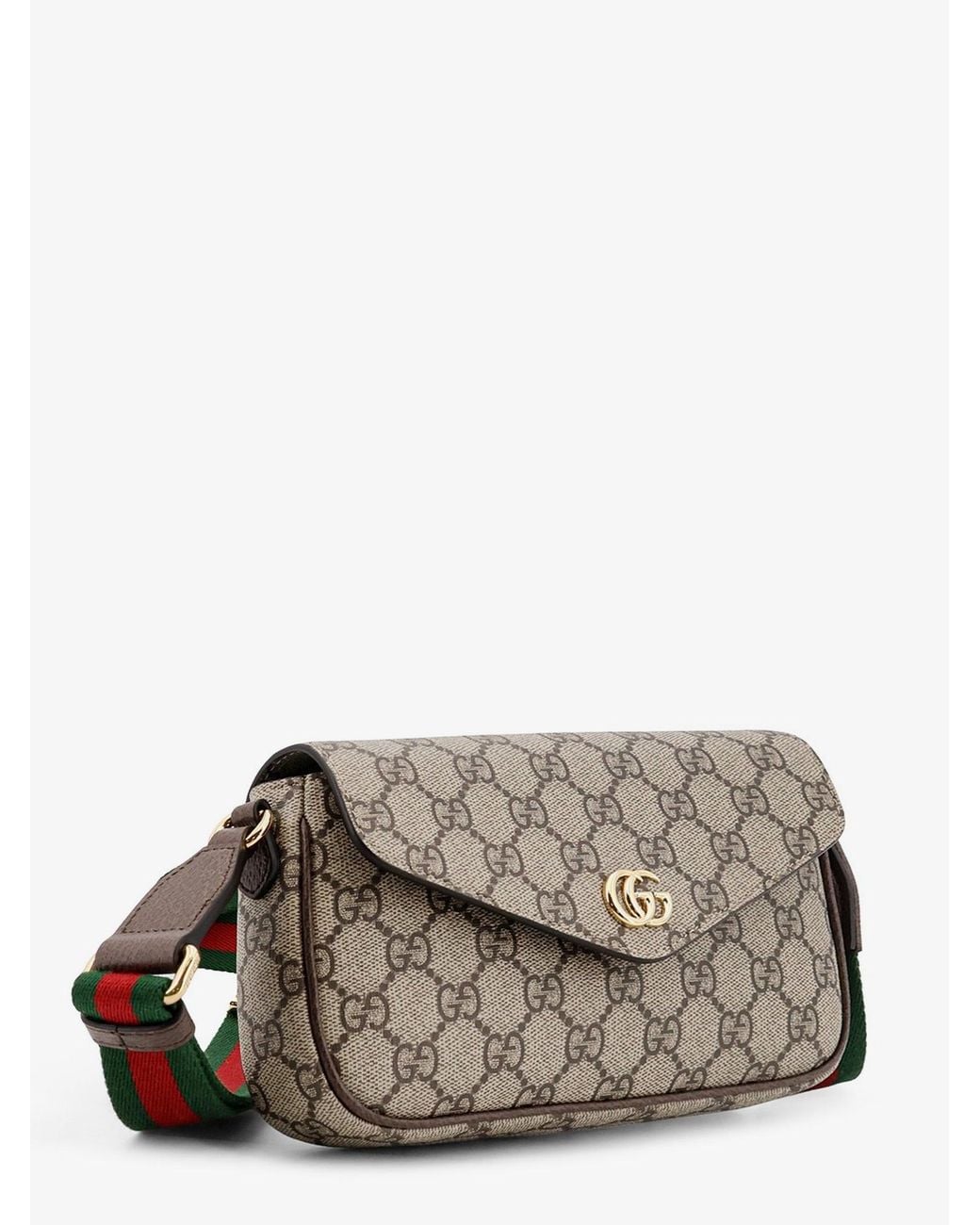 Gucci Gray Ophidia Gg Supreme Fabric Crossbody Bag