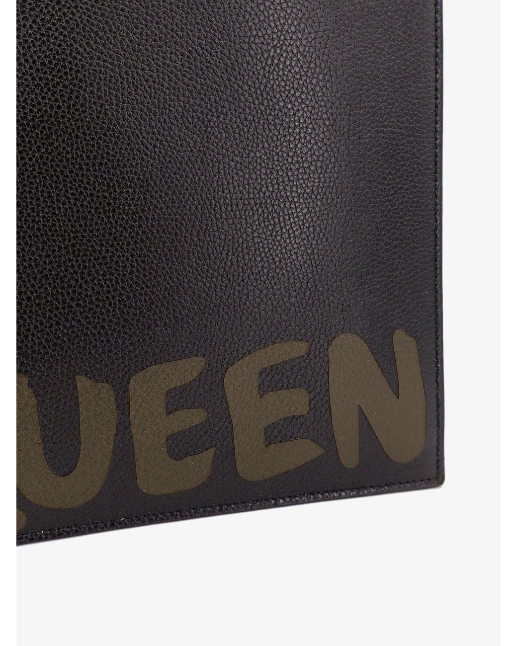 McQueen Black Clutch for men