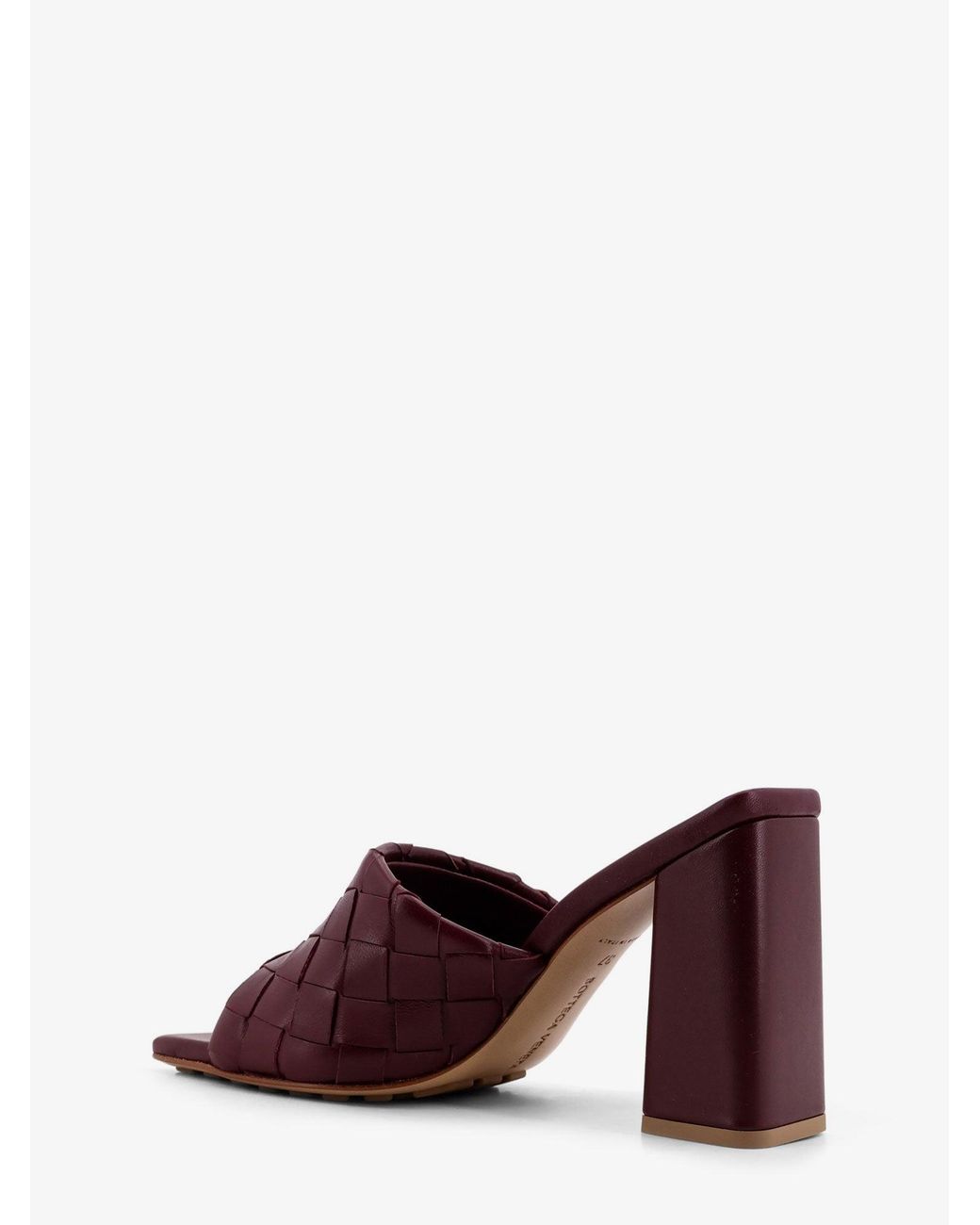 Bottega Veneta Purple Parco Leather Sandals