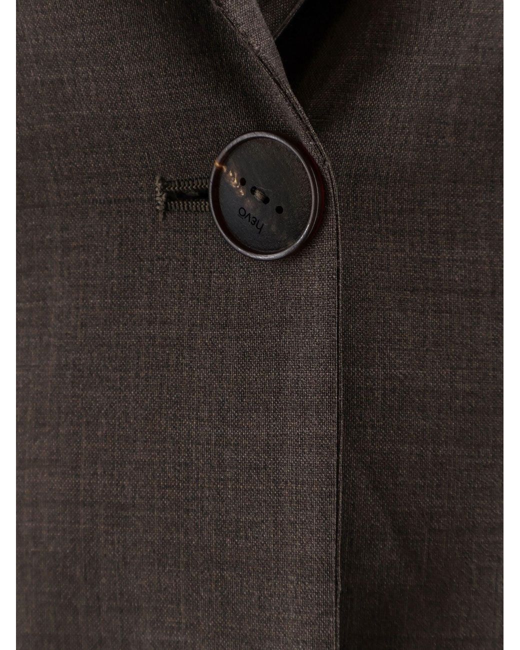 Hevò Gray Frigole Virgin Sheep's Wool Suit