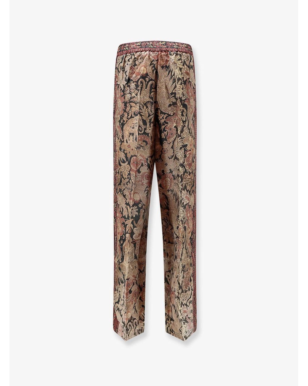 Pierre Louis Mascia Natural Silk Trousers