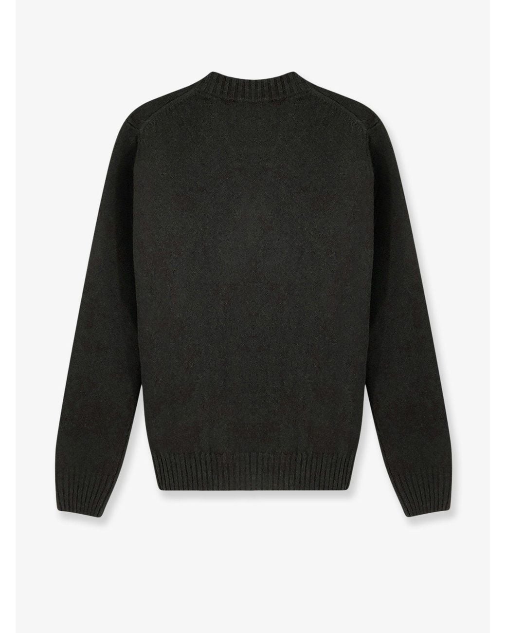 Alpha Studio Black Virgin Wool And Cashmere Sweater for men