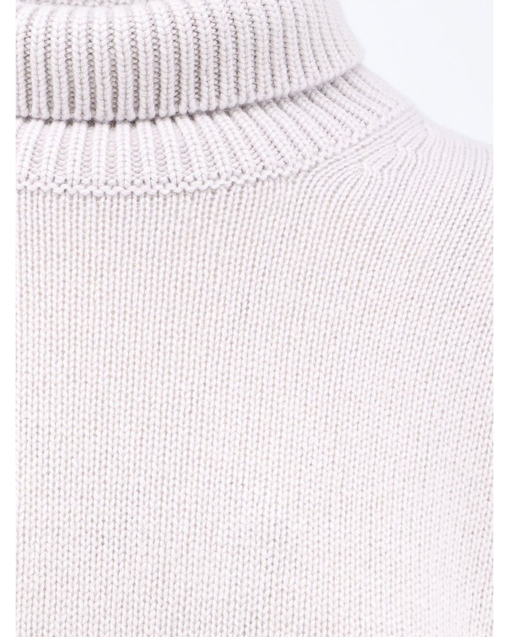 Lisa Yang White Heidi Cashmere Turtleneck