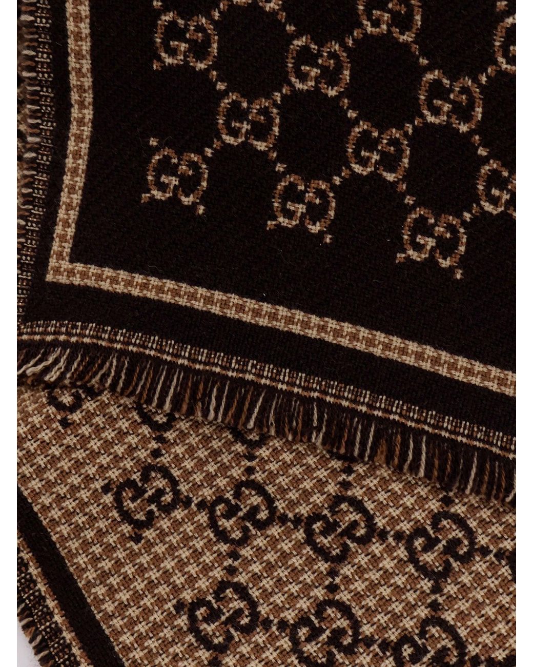 Sciarpa Gg di Gucci in Brown da Uomo