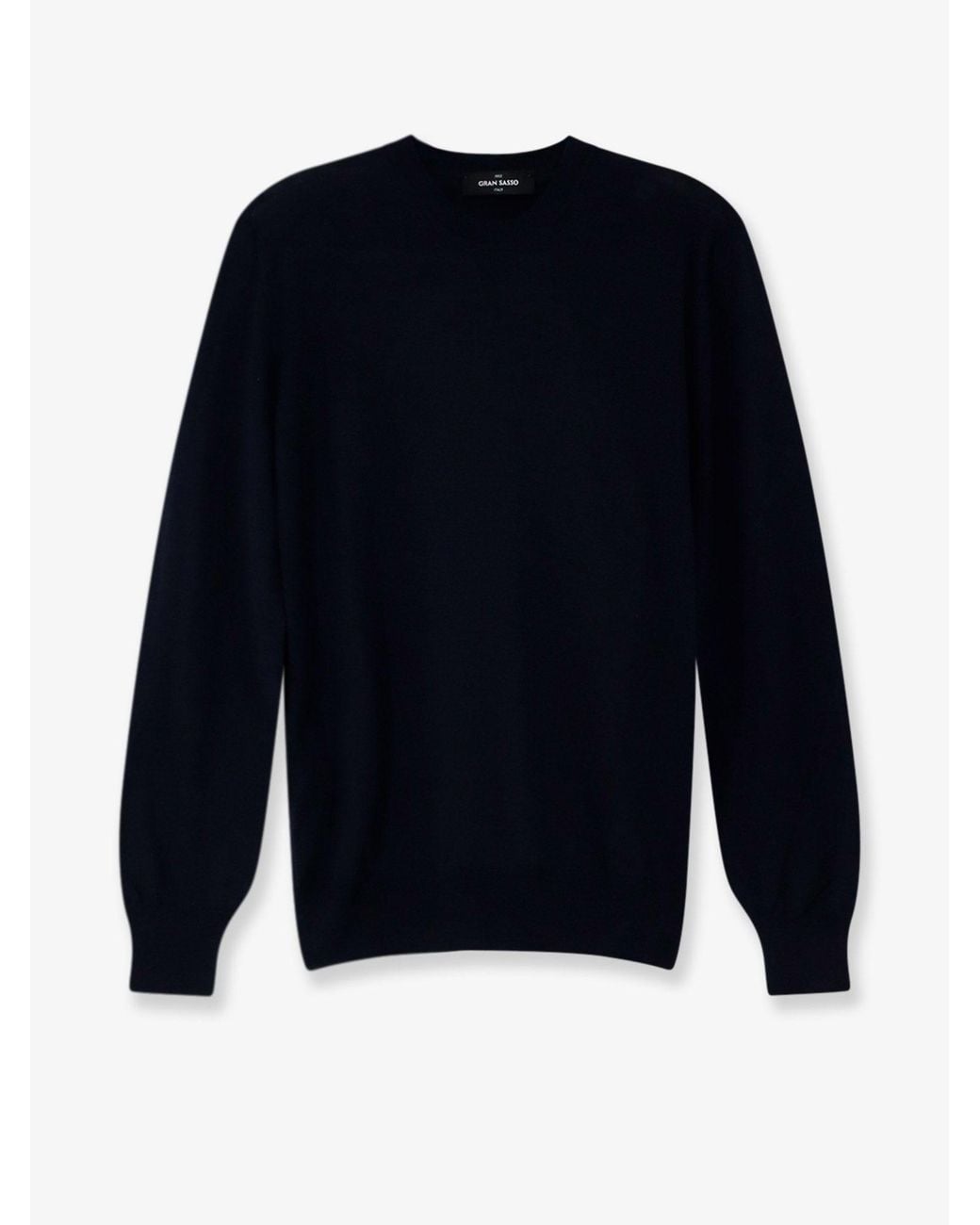 Gran Sasso Blue Virgin Wool, Cashmere, And Silk Blend Sweater for men