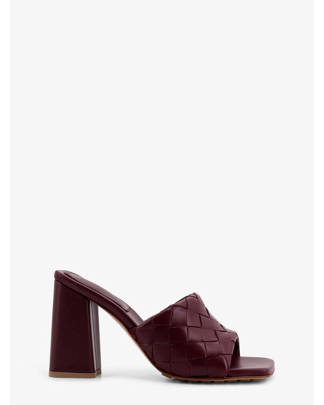 Bottega Veneta Purple Parco Leather Sandals