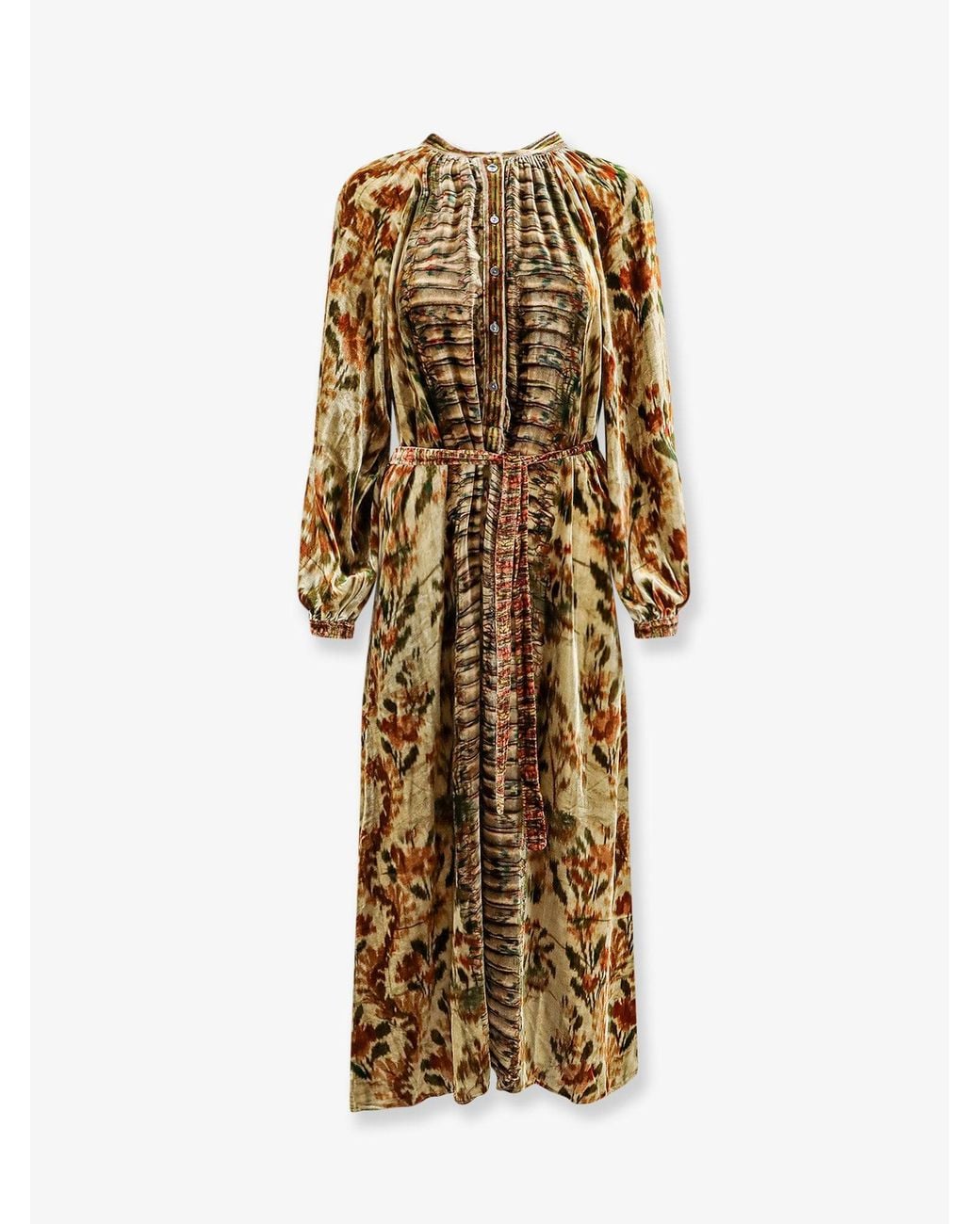 Pierre Louis Mascia Metallic Kanada Chenille Chemisier Dress