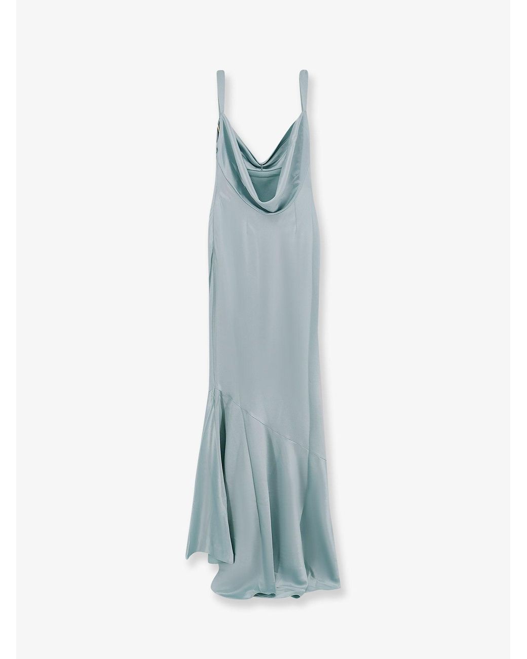 retroféte Blue Satin Vinica Dress