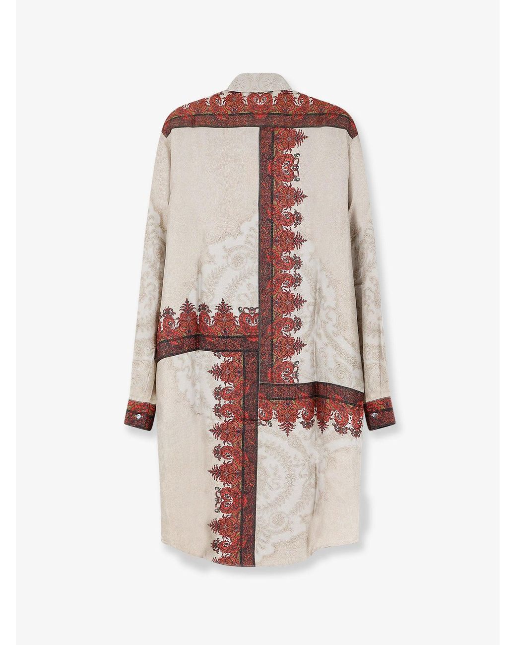 Pierre Louis Mascia Natural Silk Chemisier Dress