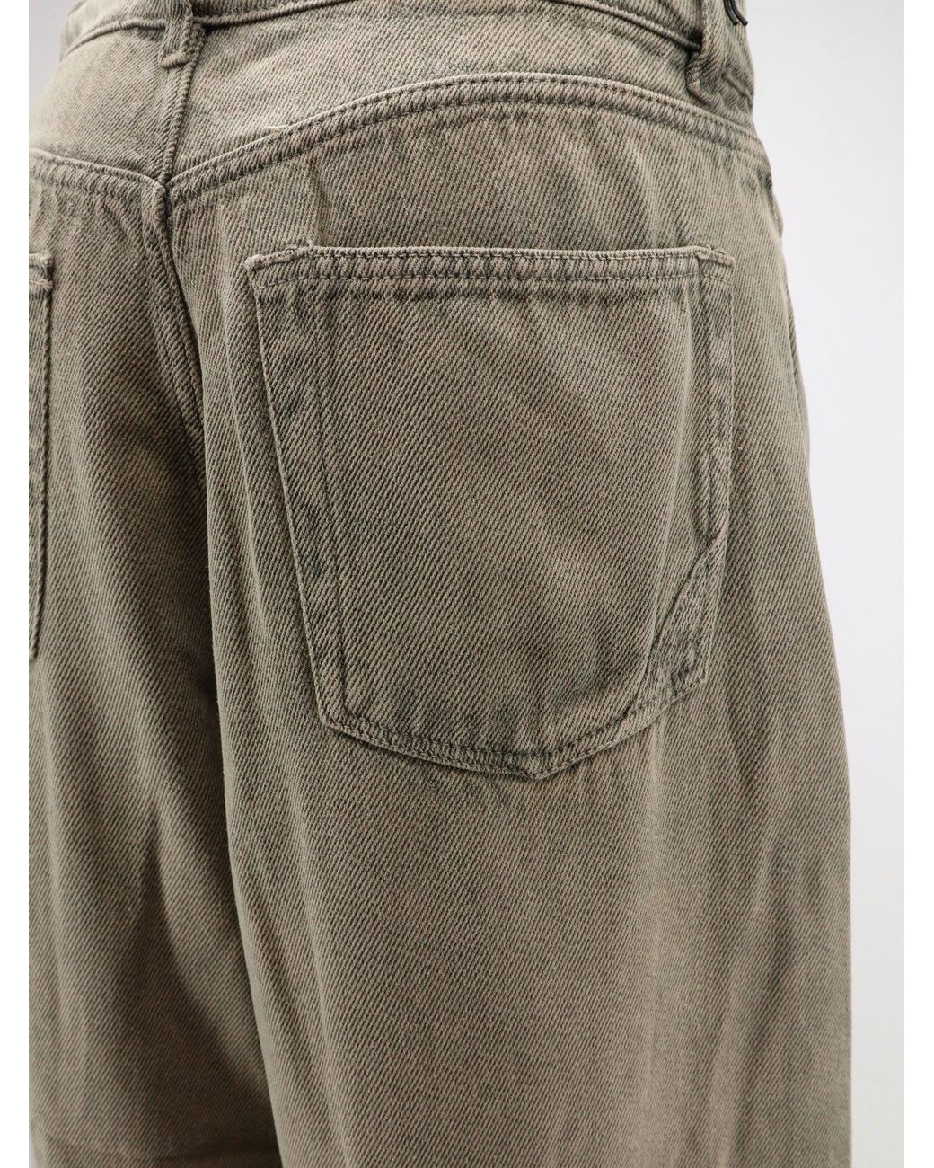 3x1 Natural Washed-Out Denim Skater Trousers