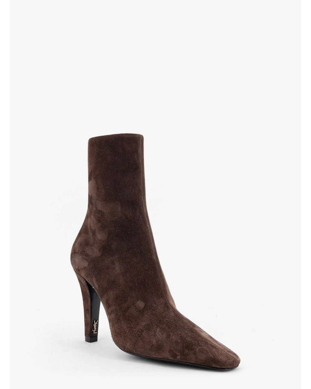 Saint Laurent Brown Jill 95 Suede Boots