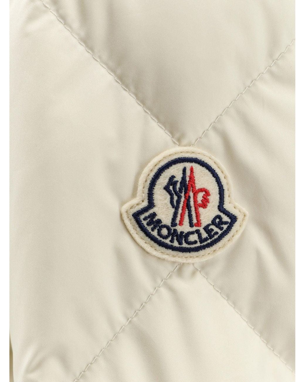 Moncler White Arvouinne Quilted Recycled Nylon Down Jacket