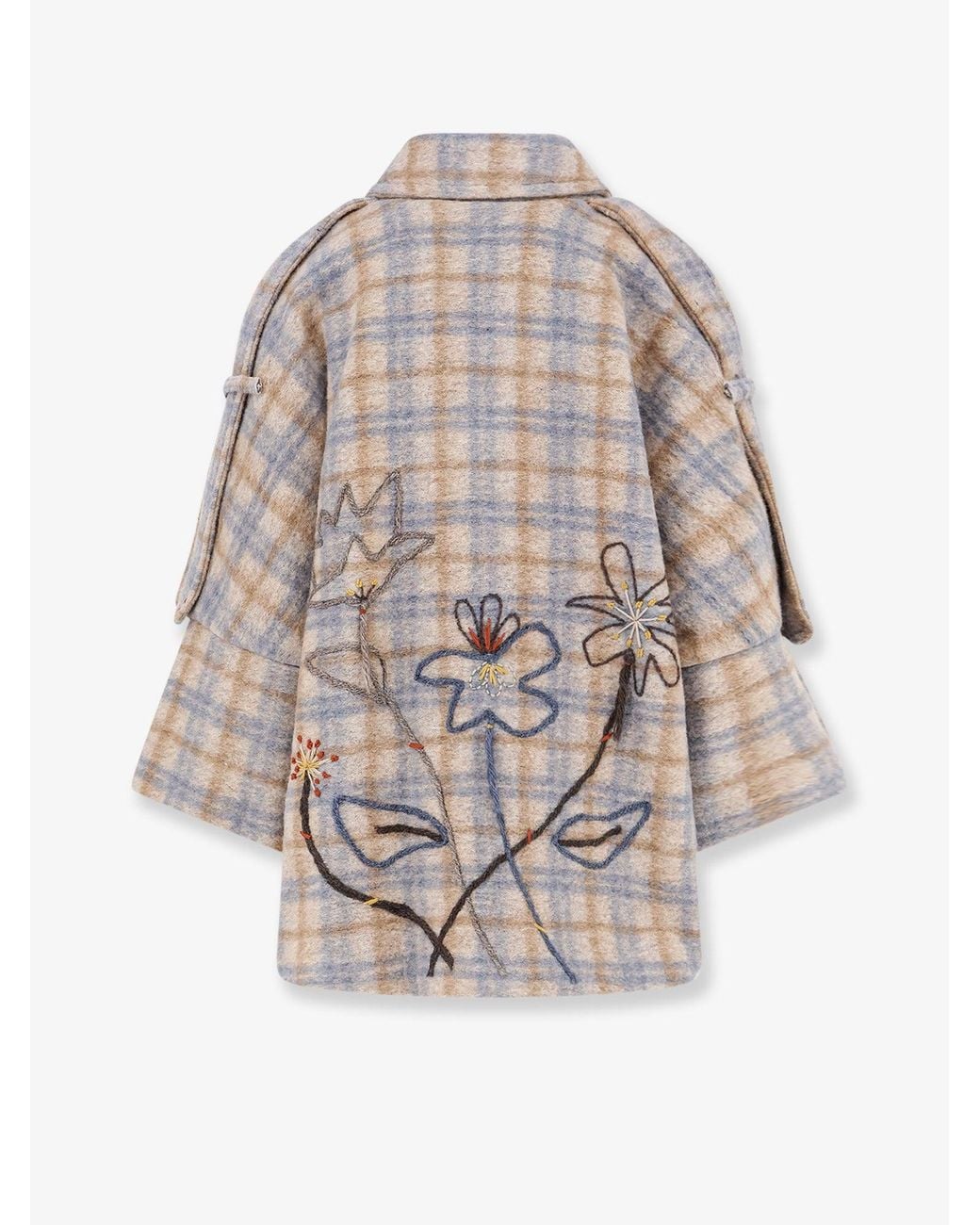 BYE Firenze Natural Madras Wool Blend Caban