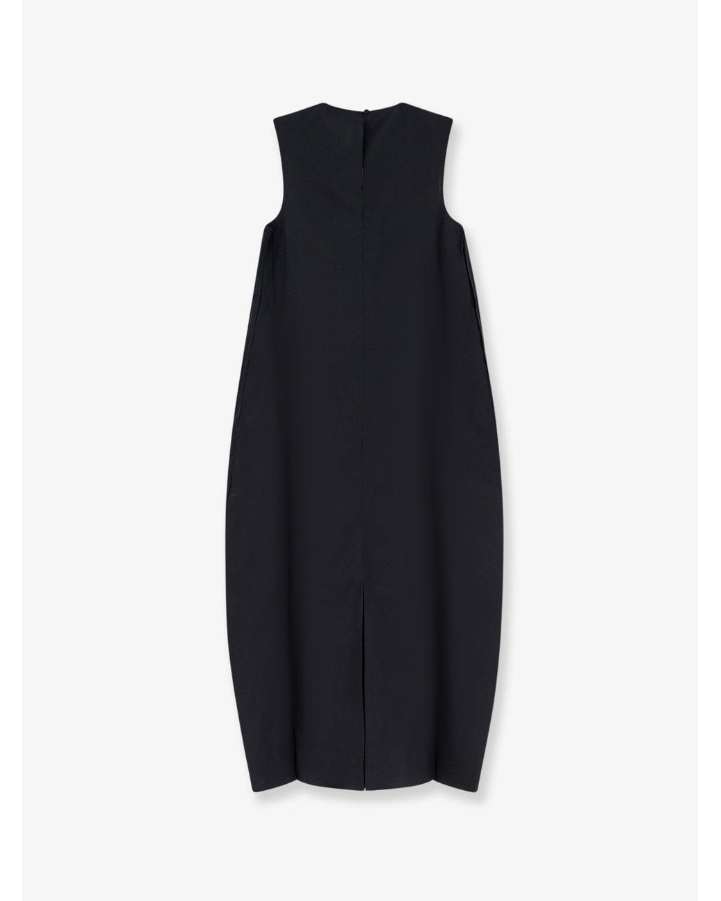Rohe Blue Hourglass Linen And Silk Blend Long Dress