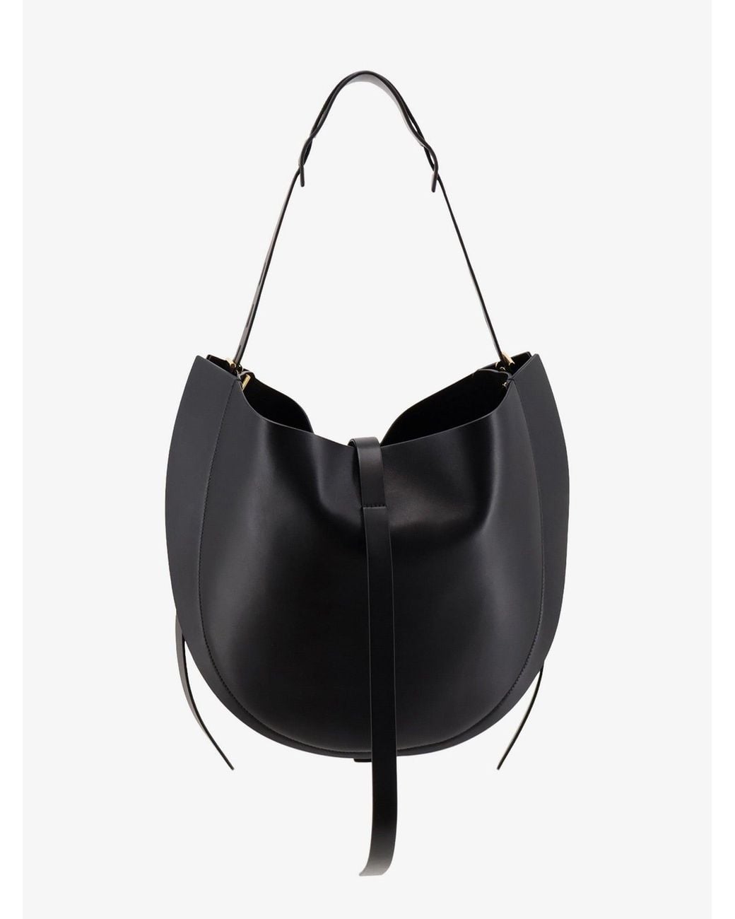 MINOBOSSI Black Liz Leather Crossbody Bag