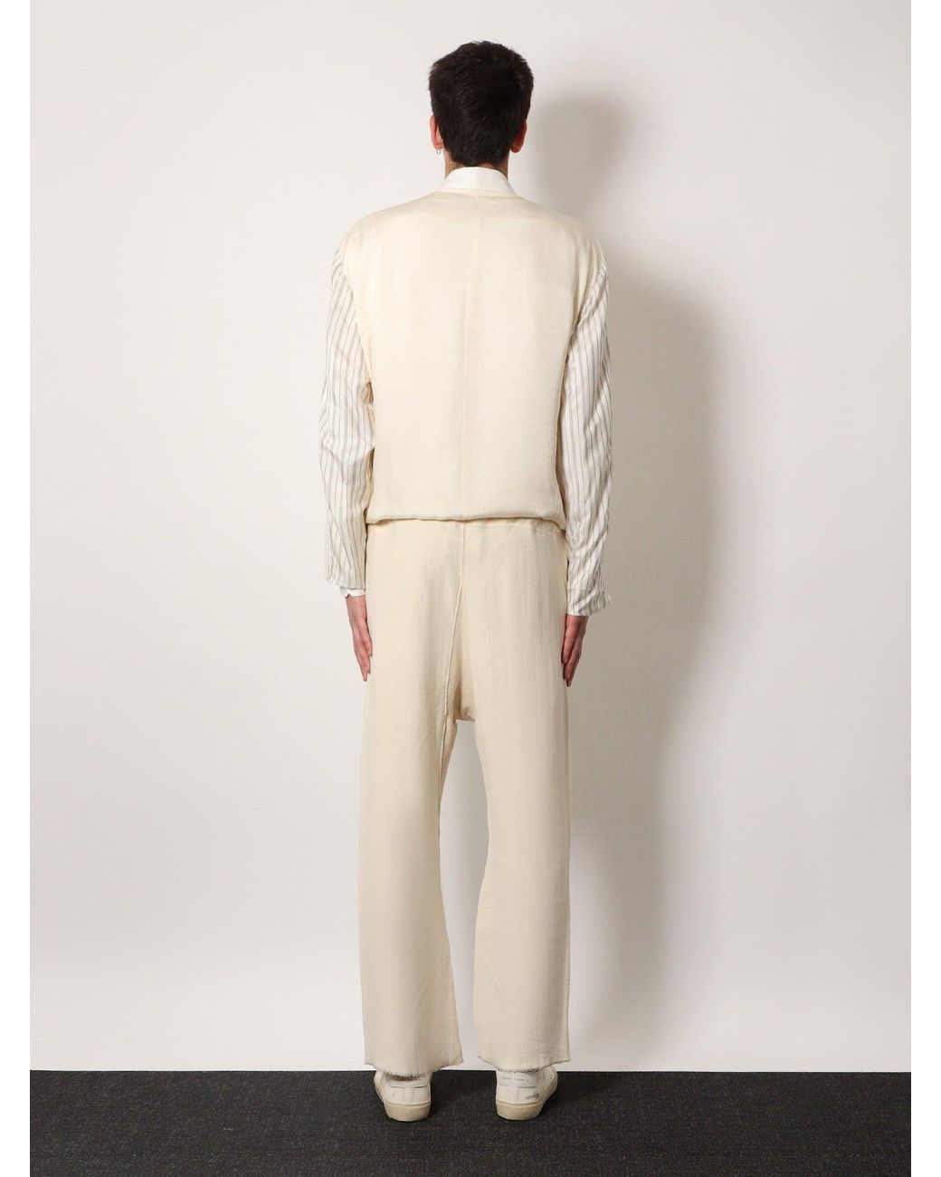 Maison Margiela Natural Cotton Jogger Trousers for men