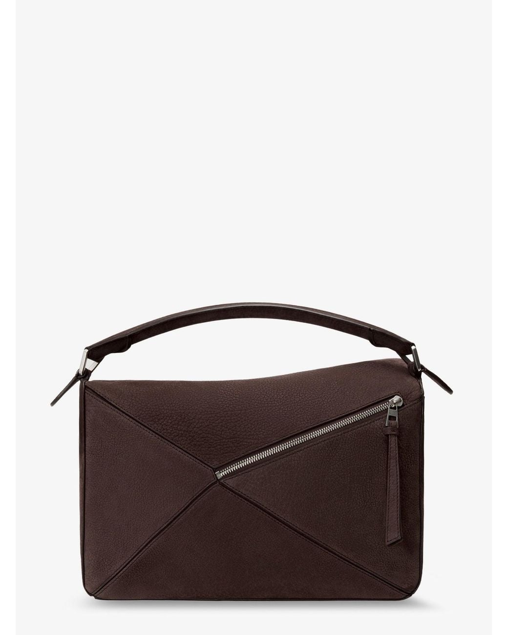 Loewe Brown Puzzle Large Nubuck Bag for men