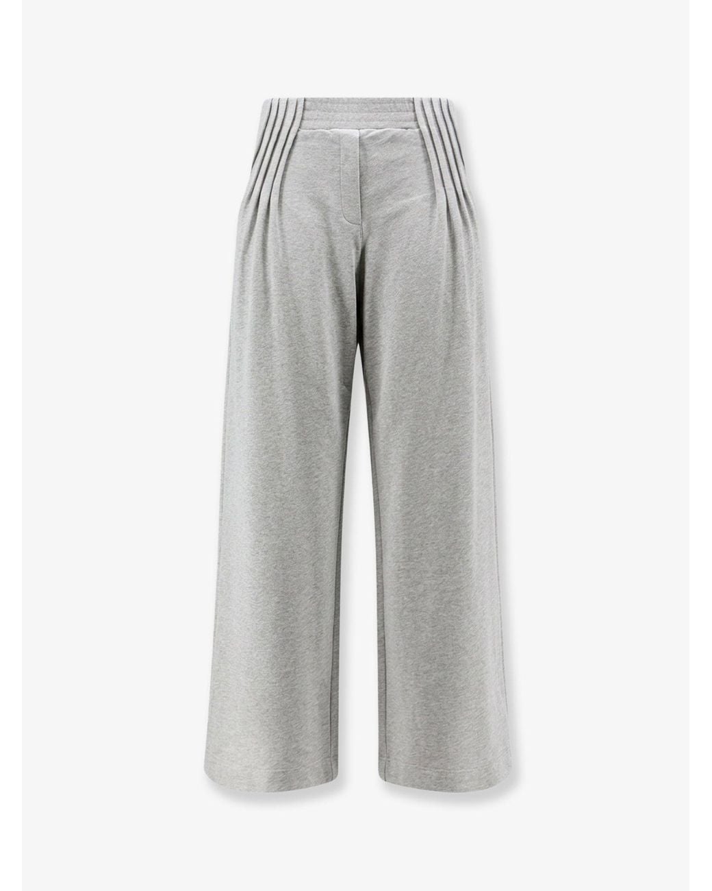 Dries Van Noten Gray Hamesa Bis Cotton Trousers