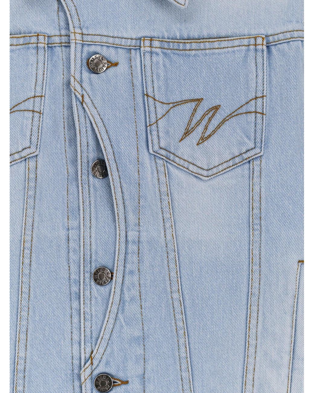 Walk In Paris Blue Postman Denim Jacket for men
