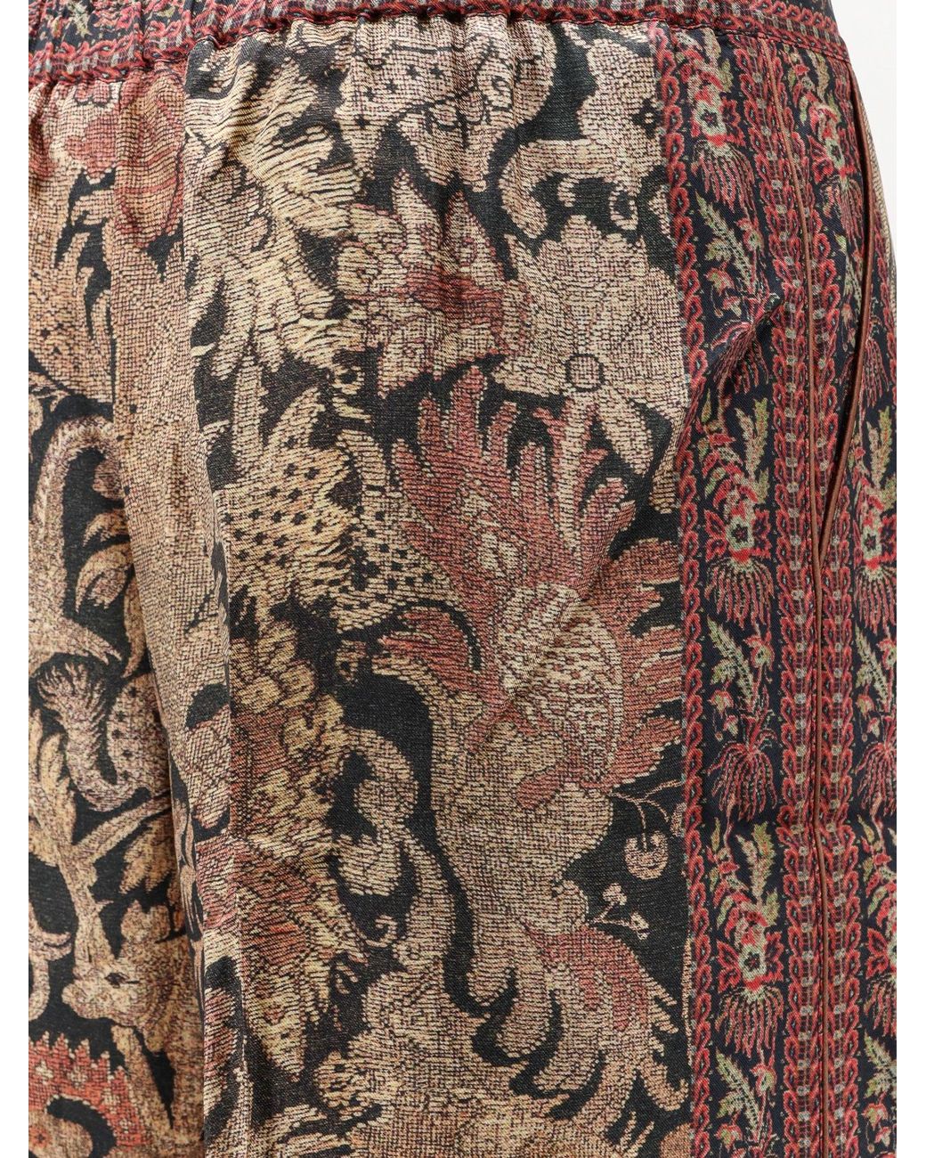 Pierre Louis Mascia Natural Silk Trousers