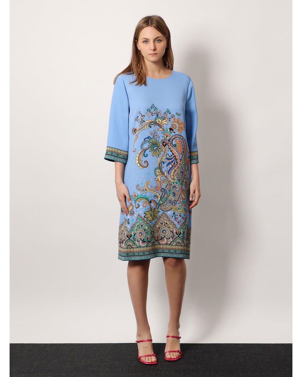 ワンピース ETRO Stretch viscose dress iconic print Etro Stretch Viscose Dress With Iconic Print In Multi | ModeSens
