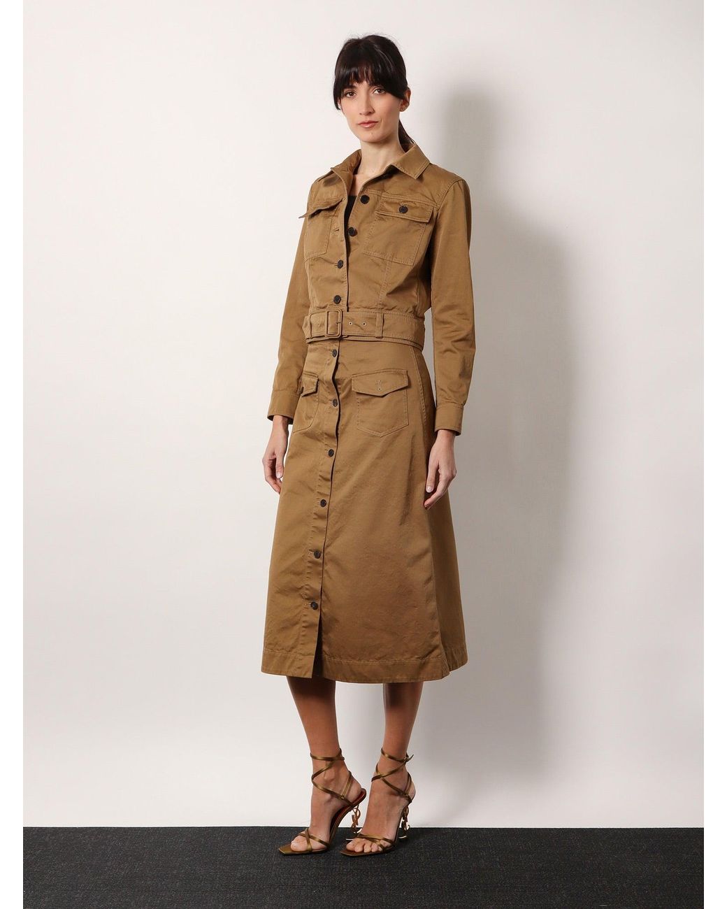 ジャケット SAINT LAURENT Certified cotton cropped jacket Saint Laurent Certified Cotton Cropped Jacket in Natural | Lyst
