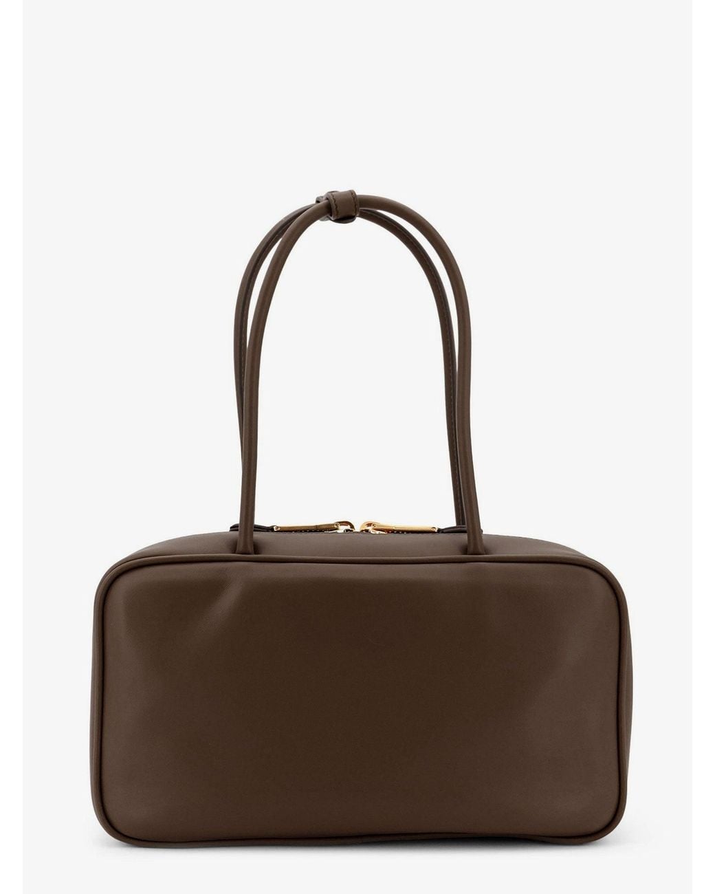 Miu Miu Brown Beau Leather Handbag
