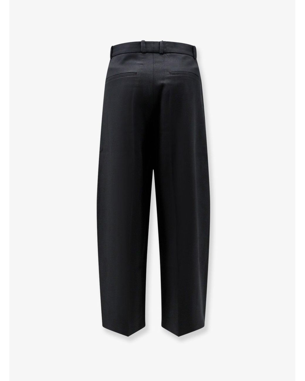 Studio Nicholson Black Oversized Wool Blend Pants for men
