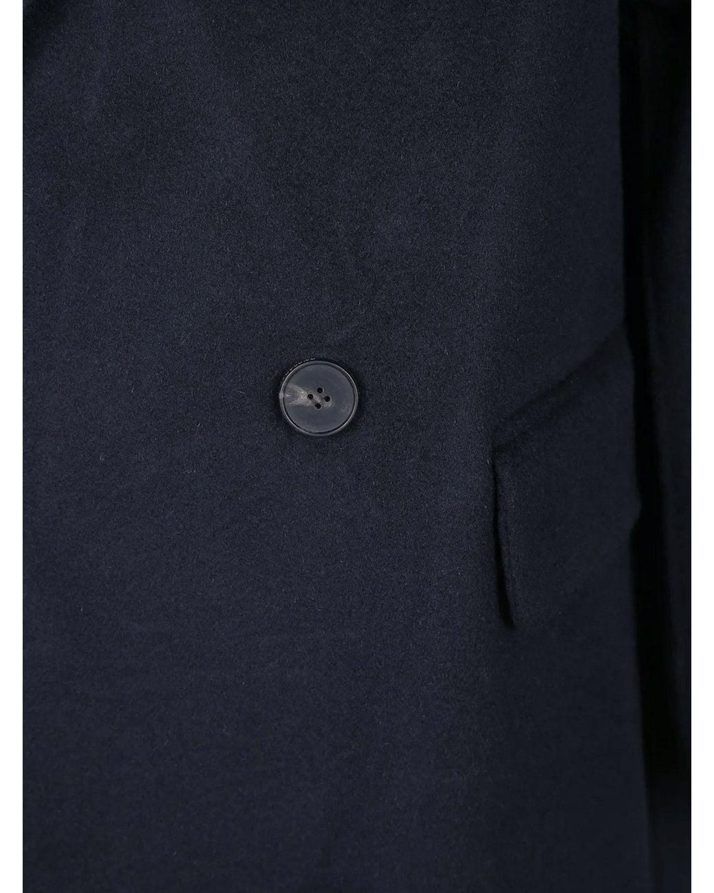Amaranto Blue Wool And Cashmere Blend Coat for men