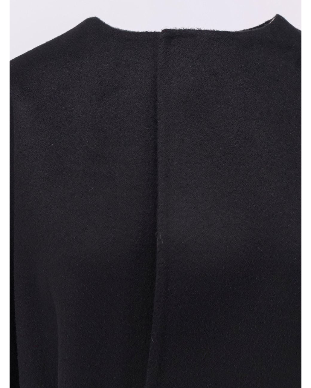 Gucci Black Wool And Silk Blend Coat
