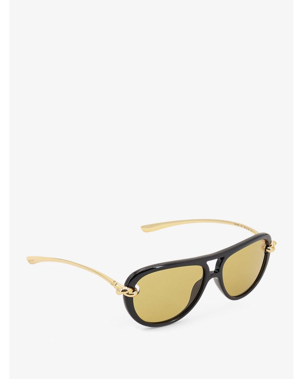 Bottega Veneta Metallic Aviator Knot Acetate Sunglasses
