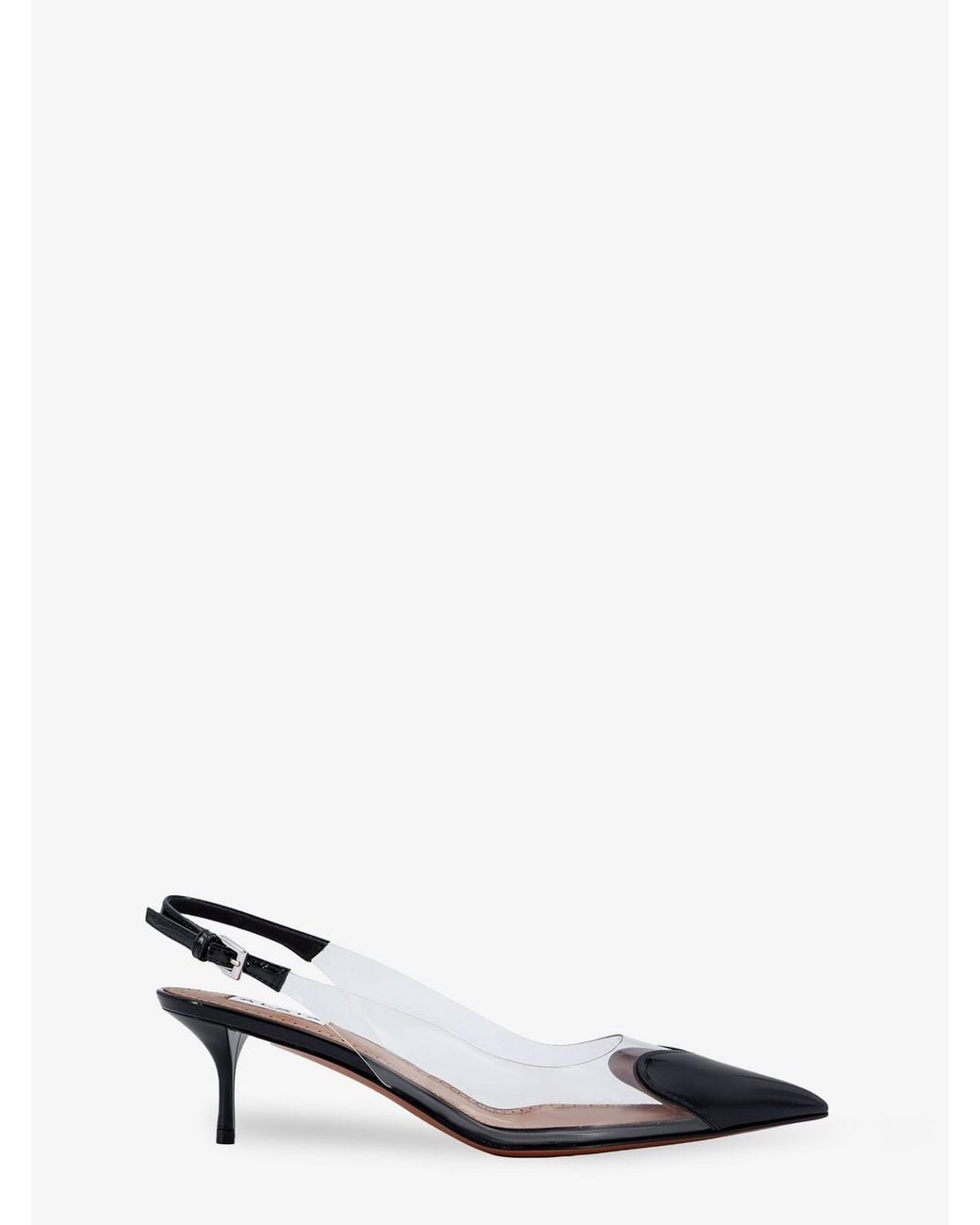 Alaïa White Le Coeur Slingback Pvc And Leather Pumps